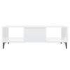  Coffee Table, White, High Gloss, 103.5x60x35 Cm