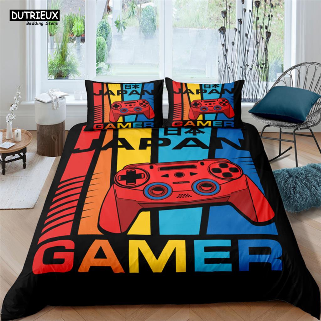 Comforter Game Handle Fashion Player Polyester Bedding Sets Child Boys For Teens King Size Bedding Set