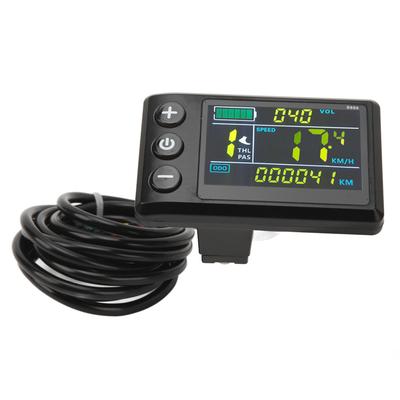 Electric Bike Display Adjustable Backlight Electric Bike Screen Waterproof Easy Installation ABS for Bike Conversion