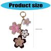 Flower Keychain Purse Embellishment Car Keychain Mobile Phone Strap Fashionable Key Holder for Youthful Women Bags