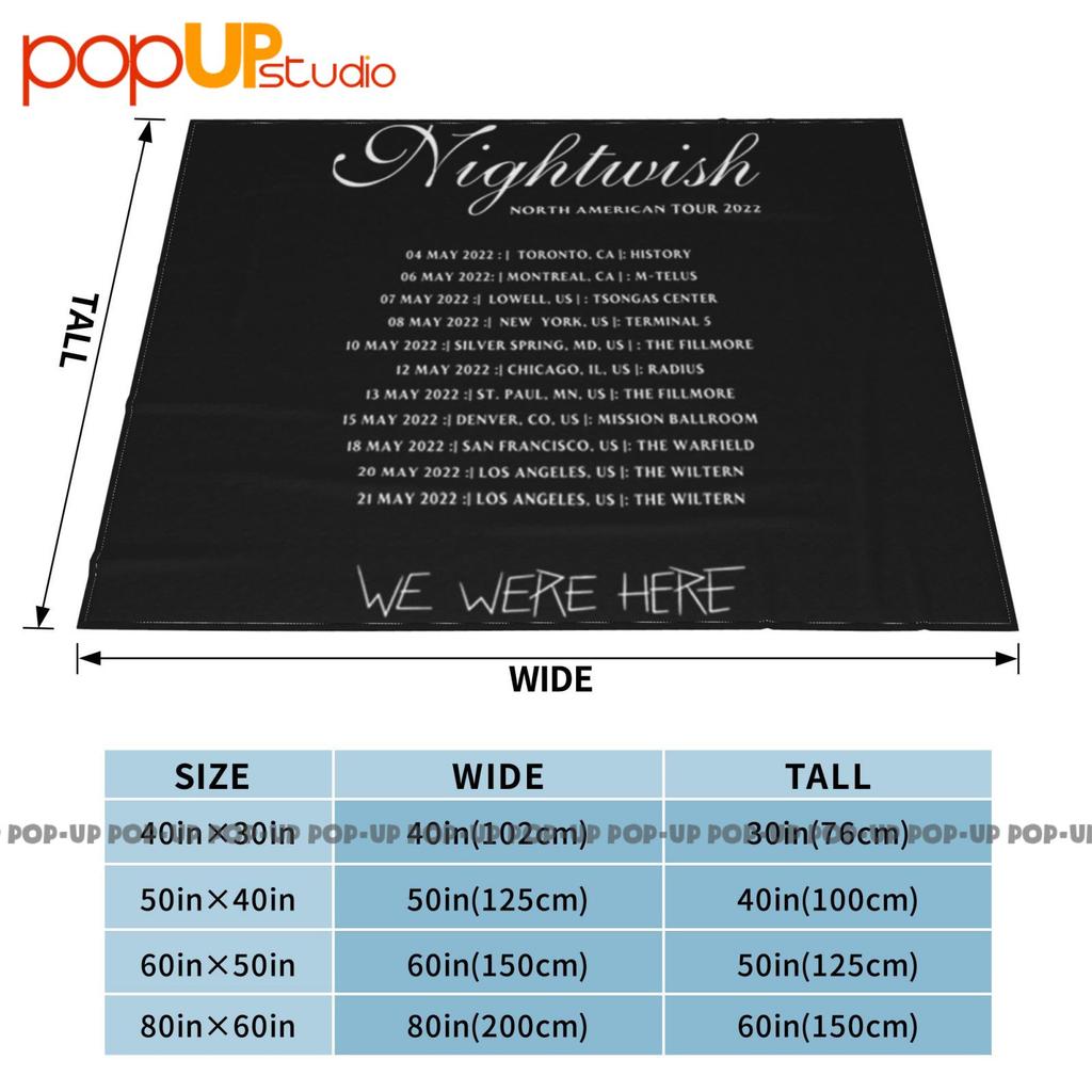 Nightwish Cd Lgo Est 1996 Tour Wishmaster Oceanborn Angels Ultra-Soft Blanket Quilt Winter Sofa Cover Bed Covers