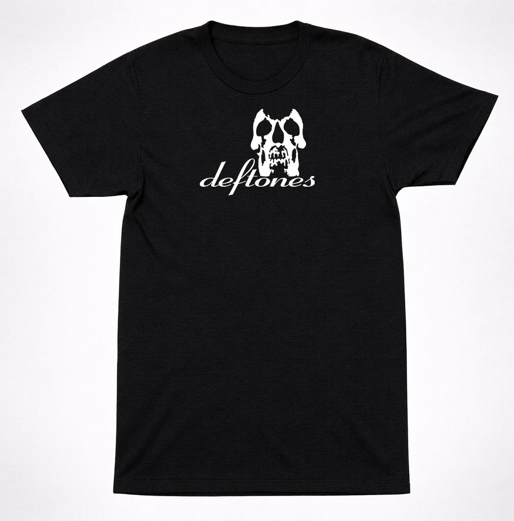 Deftones Skull Logo T-Shirt – White Pony Chino Moreno Alt Metal Band Tee XL