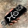Funny Stickman Matchman Plating Phone Case For Iphone 16 17 Pro Max Air 16E 14 15 Plus 12 13 Mini Anti-Fall Airabag Cover