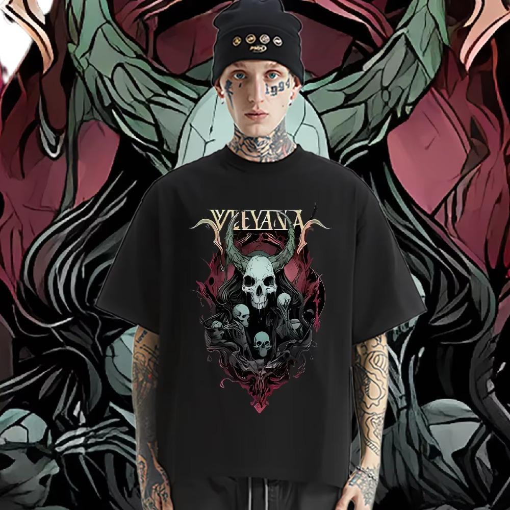 Vintage Aesthetic Tops Round Neck Unisex Graphic Printing Tshirt New 2024 All-Season Wear Hot Sale XXXL Slight Stretch Shirt