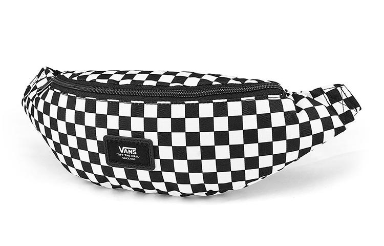 Vans Bolsa Transversal de Poliéster, Bolsa Tiracolo, Pochete Regular Unissex Preto/Branco VN0A45GXHU0