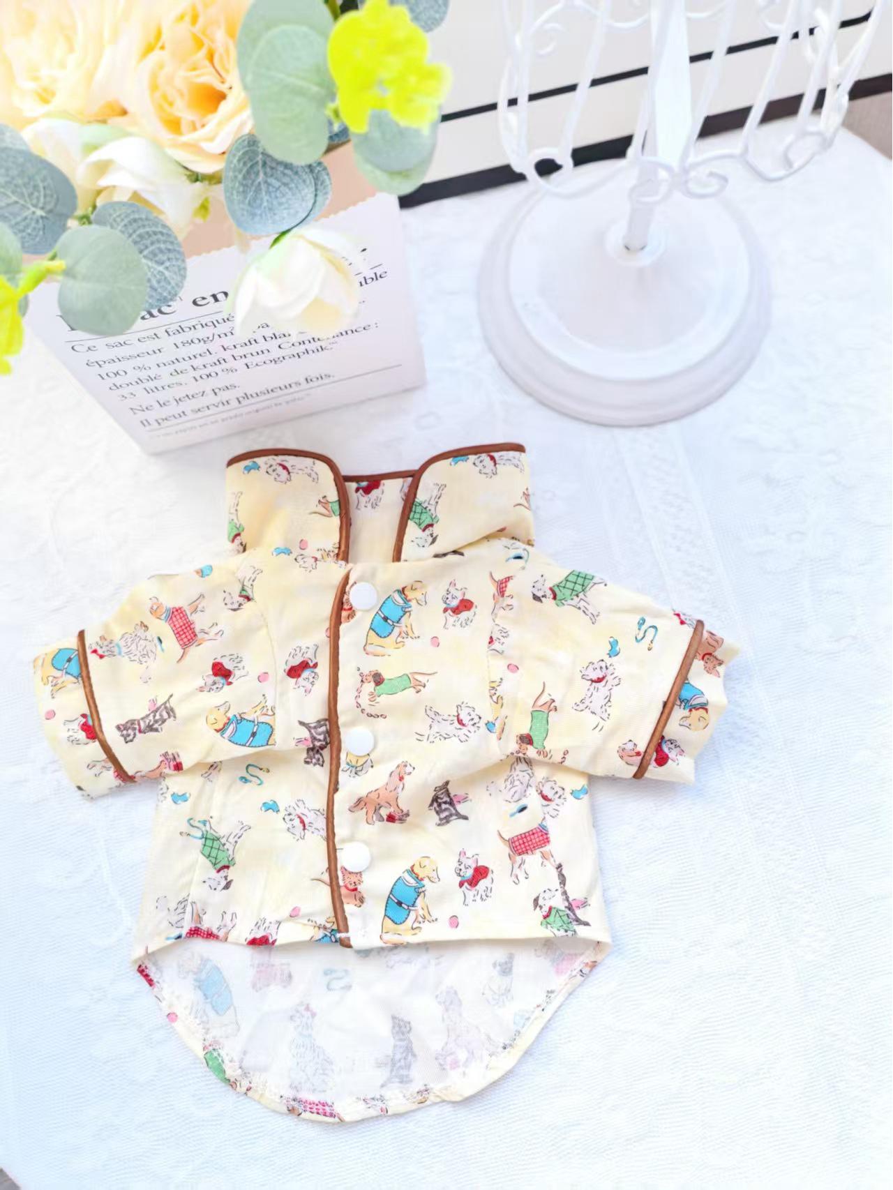 

Весенне-осенняя пижама для собак - Тонкая футболка с принтом для маленьких собак (Тедди, Шнауцер, Бишон) XL for 11-14 catty