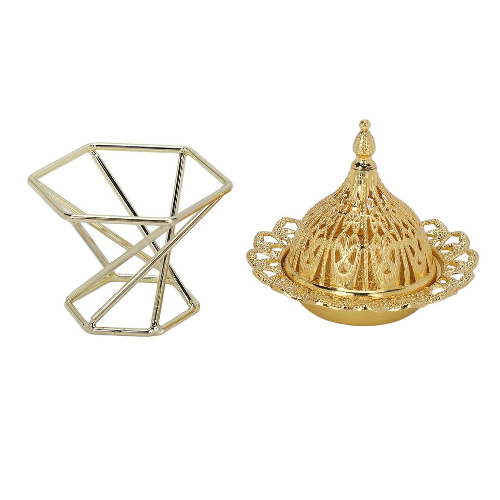 Incense Burner Gold Exquisite Light Luxury Style Incense Holder Stand for Home Bedroom Living Room Office