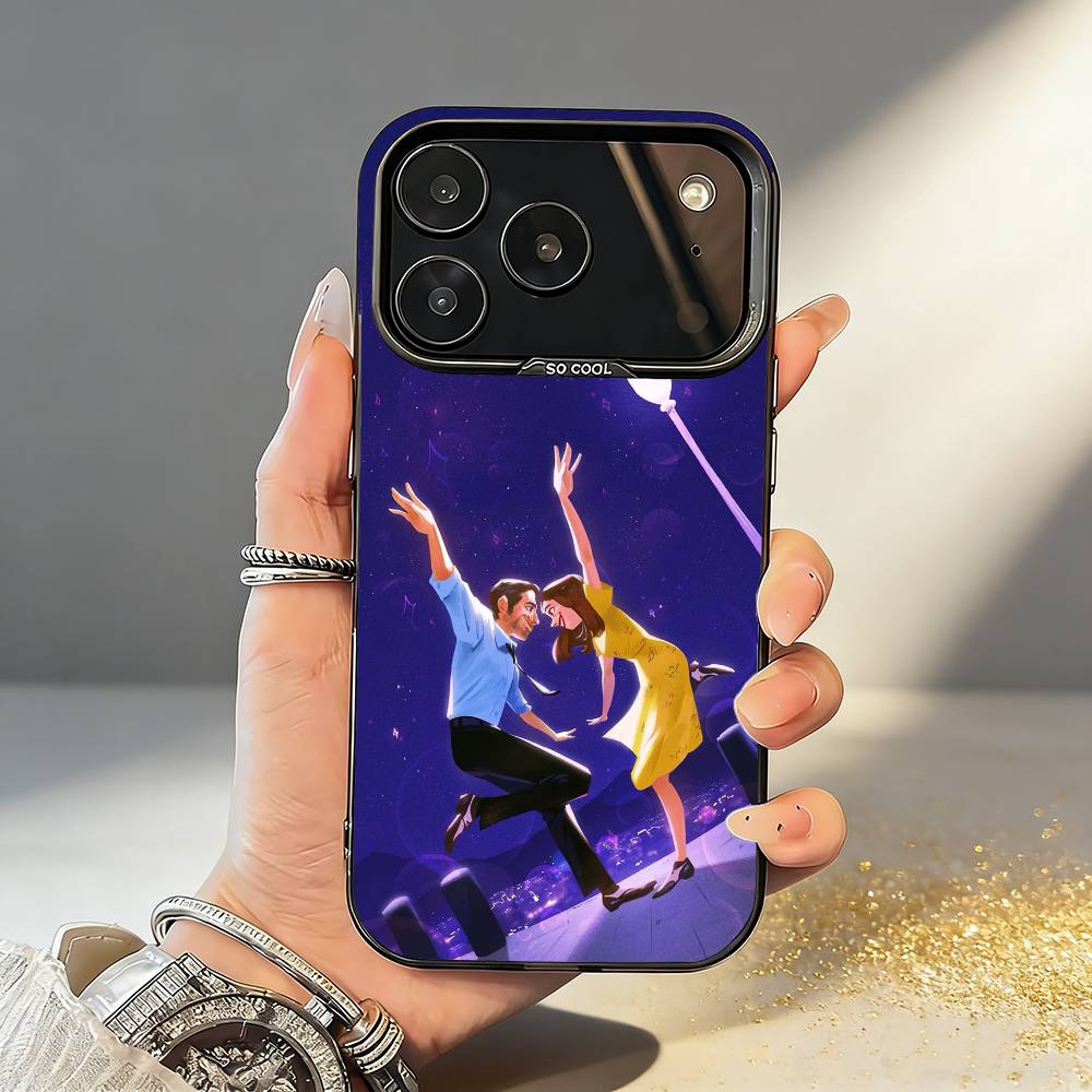 F-Film La La Land Phone Case For iPhone17,16,15,14,13,12,11,Pro,MAX White Matte Shockproof Cover