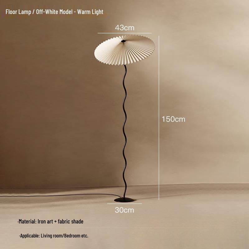 Japanese Style Pleated Floor Lamp