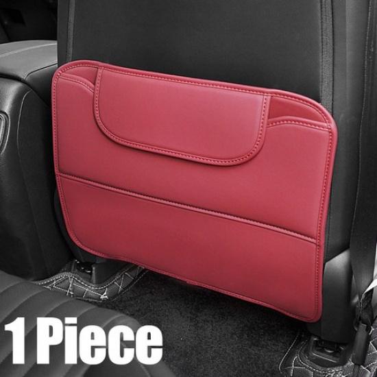 1x Car Interior Back Seat Anti-Kick Pad Mat Leather Cover Protector Accessories