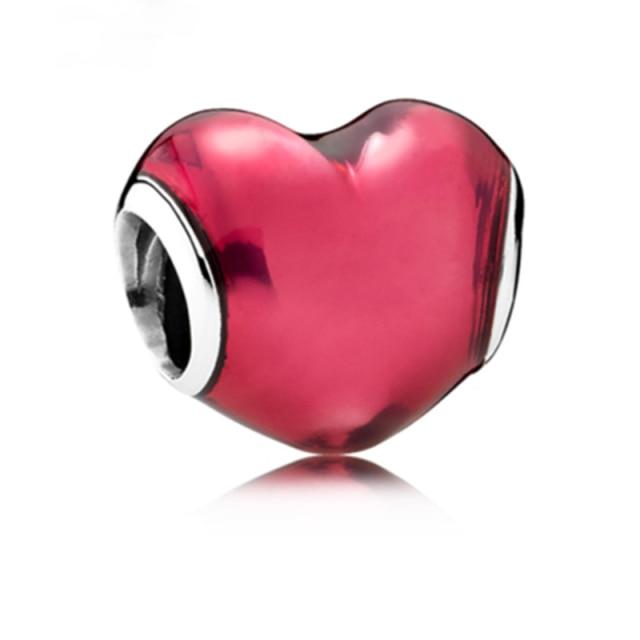 Fashion Charm  Red Love Wine Glass Crown Beads Suitable for  Ladies Bracelet Jewelry