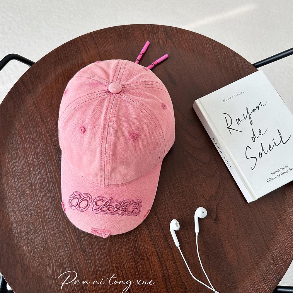 Spring and Summer Parent Child Style Korean Old-fashioned Candy Color Versatile Baseball Cap Baby Sun Hat