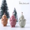 3D vánoční svíčková silikonová forma DIY Santa Claus ručně vyrobená forma na čokoládový dort nástroj na novoroční dekorace