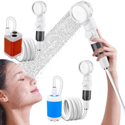 Portable Camping Shower with Digital Display Outdoor Camp Shower Pump 4000mAh Wireless Pumps Water Sprayer for Camping Travel