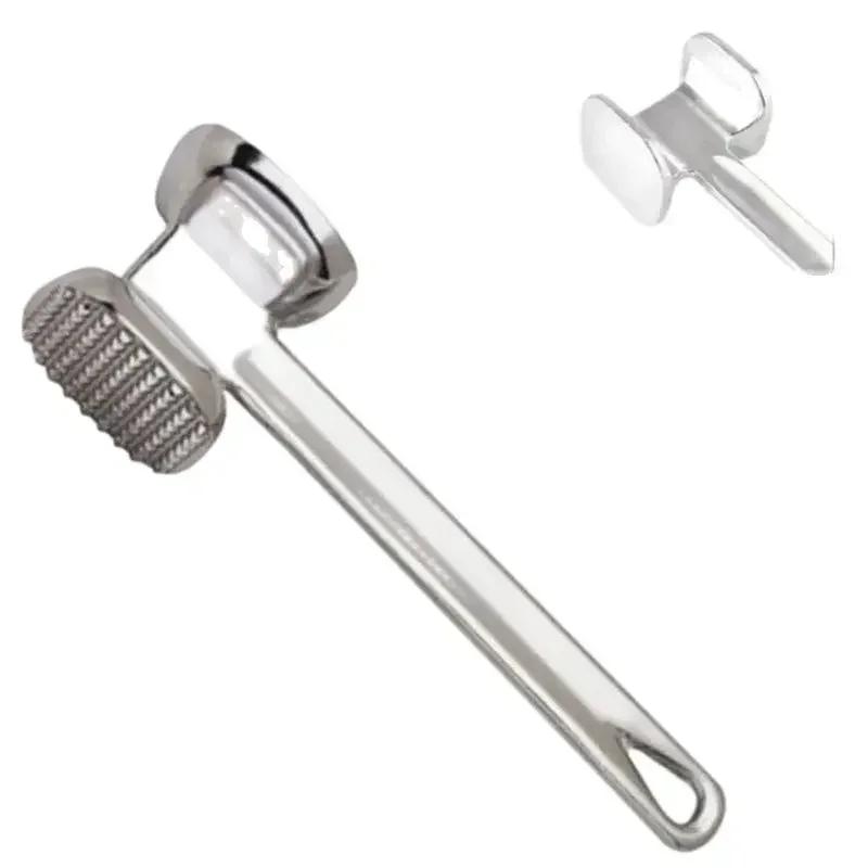Aluminium Steak Metallhammer Schwerlast Fleischklopfer Schwer Robust Doppelseitiger Fleischklopfer Haushaltsküchenwerkzeuge