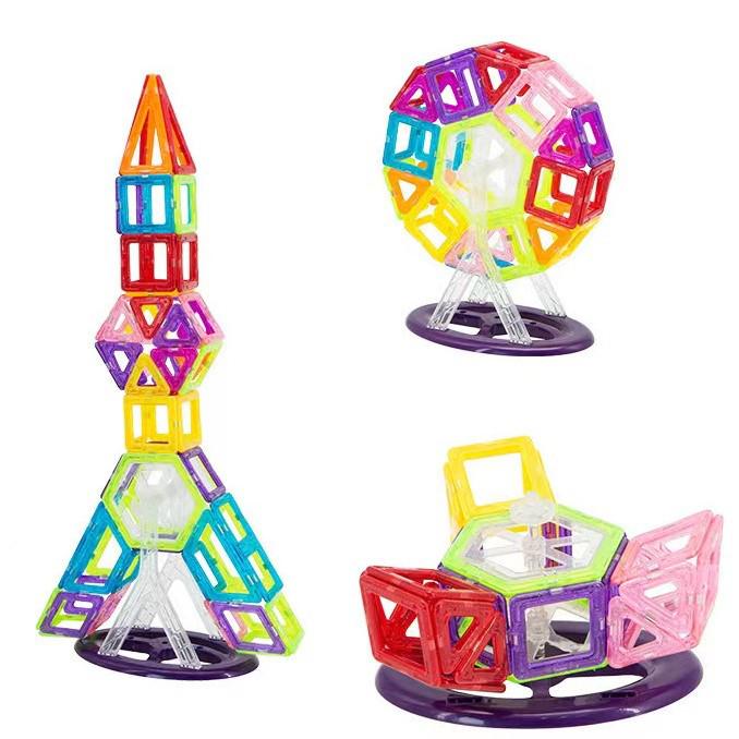 Magnetic Tiles Building Blocks for Kids - 3D Puzzle Toy for Ages 3-6, Educational Tool for Boys and Girls