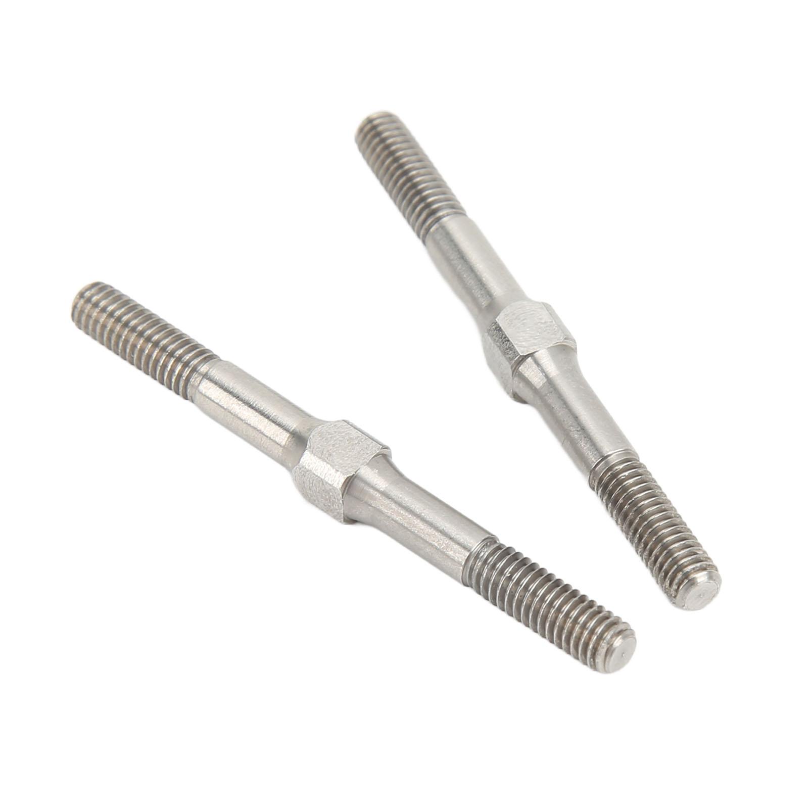 

2Pcs RC Steel Turnbuckle Wear Resistant RC Turnbuckle Pull Rod for 1/10 RC Cars 48mm