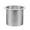 Built-in Stainless Steel Trash Chute Round Countertop Garbage Holder Smooth Corrosion Resistant Kitchen Waste Bin Grommet