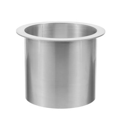 Built-in Stainless Steel Trash Chute Round Countertop Garbage Holder Smooth Corrosion Resistant Kitchen Waste Bin Grommet