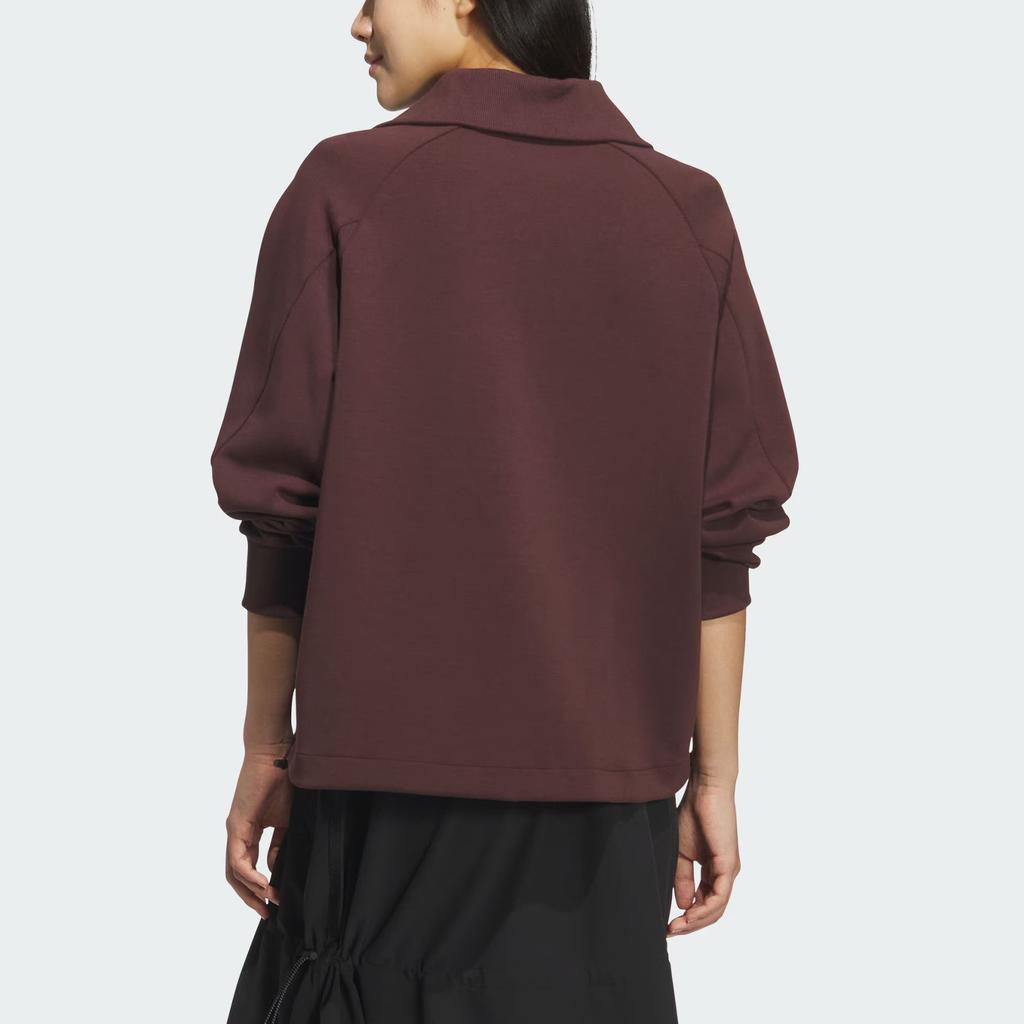 Adidas Soft Lux Loose Fit Sports Pullover Solid Color Long Sleeve Sweatshirt Women sweatshirt KF2546