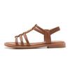 Bohemian National Style Versatile Fashion Trend Flat Sandals For Women's Elastic Straps Lightweight And Comfortable Sandals