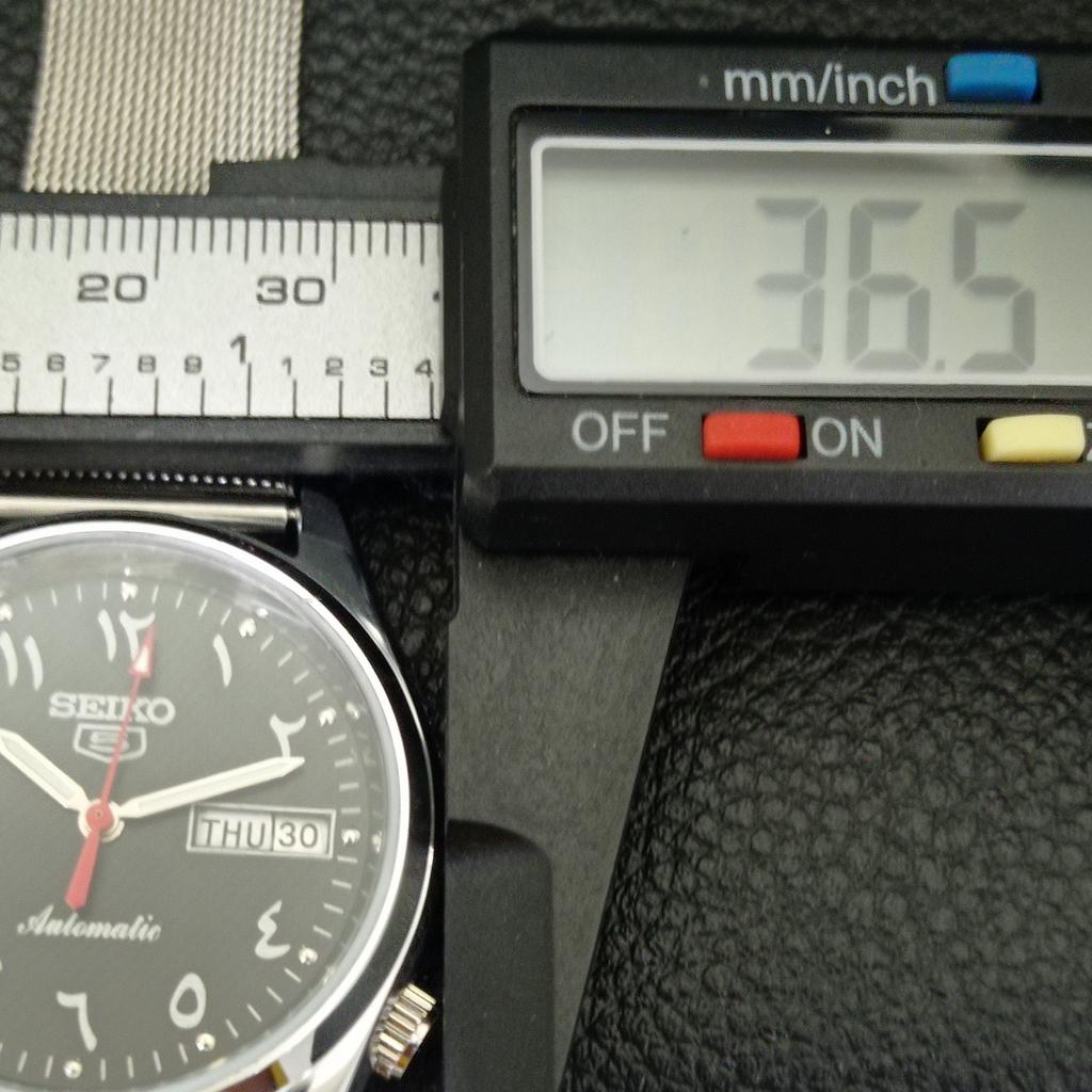 REFURBISHED AUTOMATIC SEIKO 5 JAPAN 6309A MENS ARABIC BLACK DIAL WATCH a427361-2 QRL-a427361