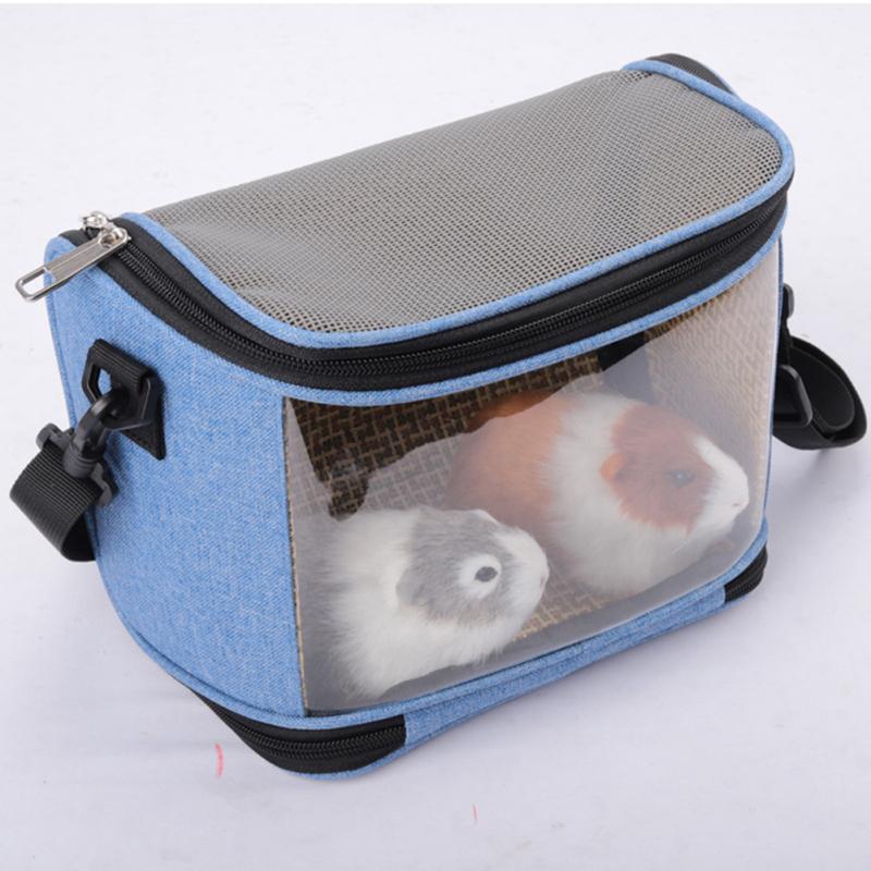 Cloth Portable Hamster Cage Outing Travel Lightweight Breathable Transparent Parrot Bird Messenger