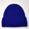 100% Wool Knit Beanie Hat Women Men Warm Ear Protection Winter Cap One-Piece Seamless Solid Color