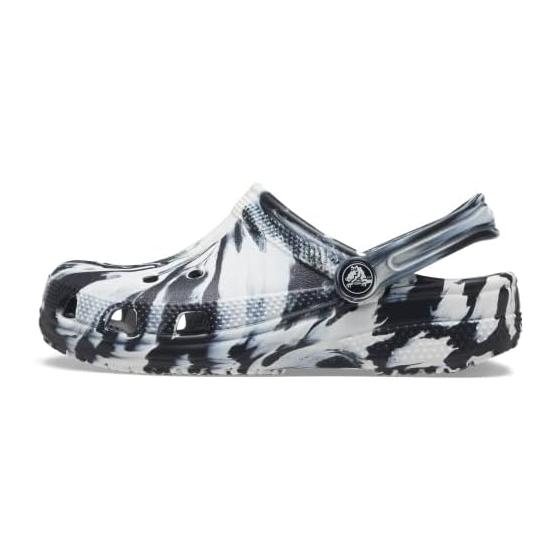 [Crocs] Sandals Classic Marble Clog Kids White