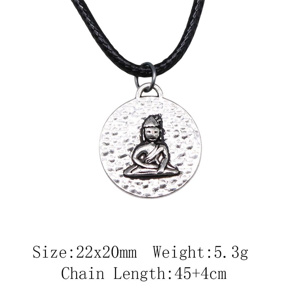 2025 Trend Best Friend Necklace Chief Pharaoh Buddhism Necklace Leather Chain 45cm Audience Necklaces With Pendant