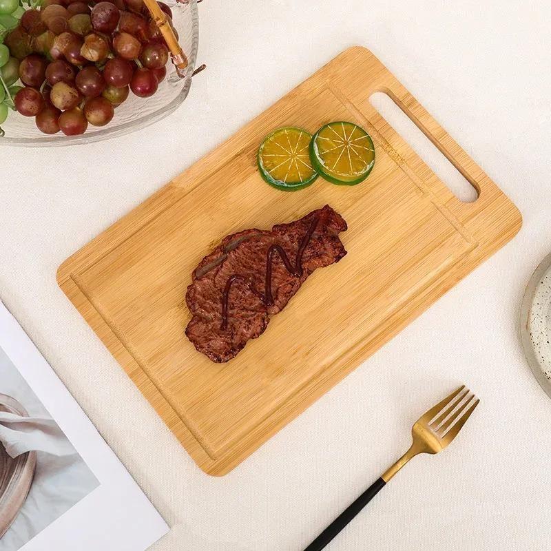 Thickened Bamboo Double-Sided Cutting Board Set for Meat, Fruits, and Vegetables