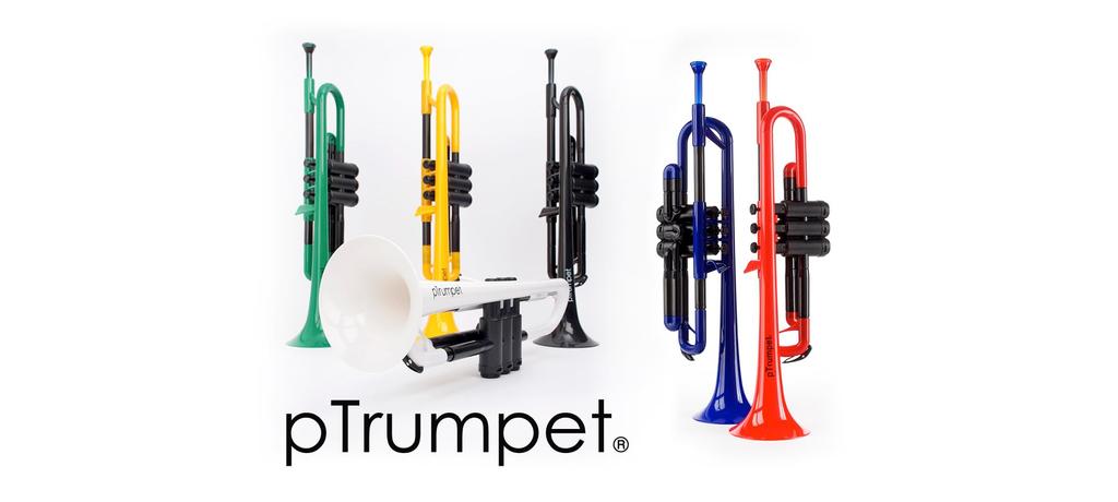PTRUMPET1Y Gelbes Mundstück und Tragetasche Kunststoff-Blechblasinstrumente Trompete in B [Tasche inklusive]