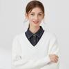 Sharp Collar Lapel Half Shirt Black Adjustable Neckline False Blouse Collar  Scarf Accessories