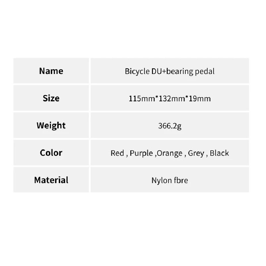 Ultralight Nylon MTB Bicycle Pedals Widen Non-slip DU+1 Bearing Flat Platform Pedals Mountain Road BMX Bike Cycling Accessories