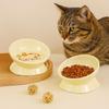 Slanted Mouth Pet High Foot Bowl Ceramic Dog Food Feeding Basin Cat Bowl  Water Container