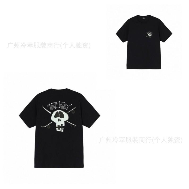 Mens Streetwear Short Sleeve T-Shirt Cotton Print Tee Casual Unisex Fit 2025