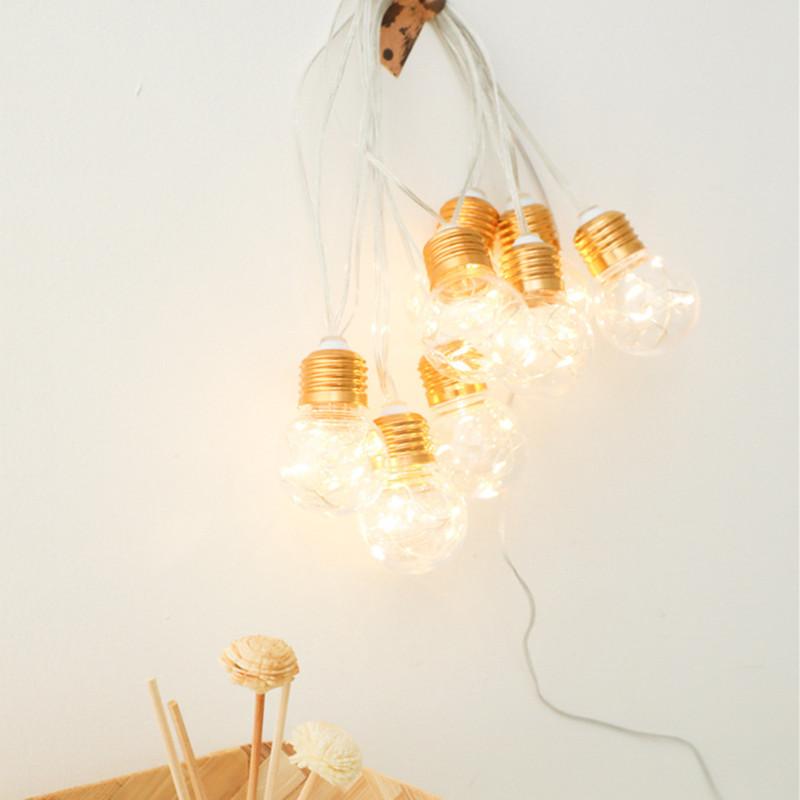 LED Fairy Lights Battery Power Bulb Interior Bedroom Bulbs Outdoor Garden Wedding Party Christmas Decor Garland Light String
