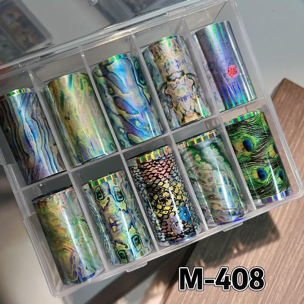 Lace Design Nail Foils Stripe Pattern Black White Nail Art Stickers Sequin Effect Leopard Print Nail Decals Nail Decoration