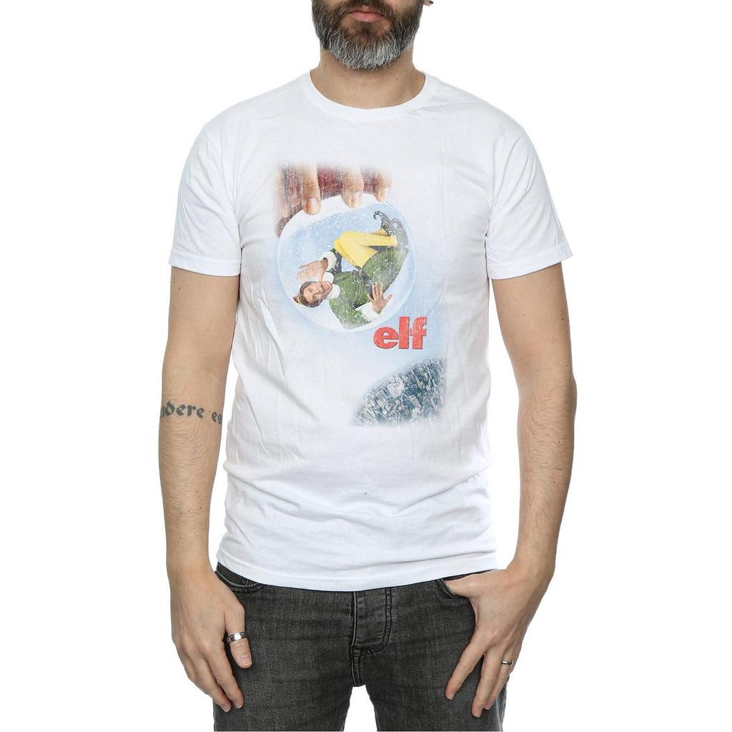 Elf Mens Distressed Poster T-Shirt