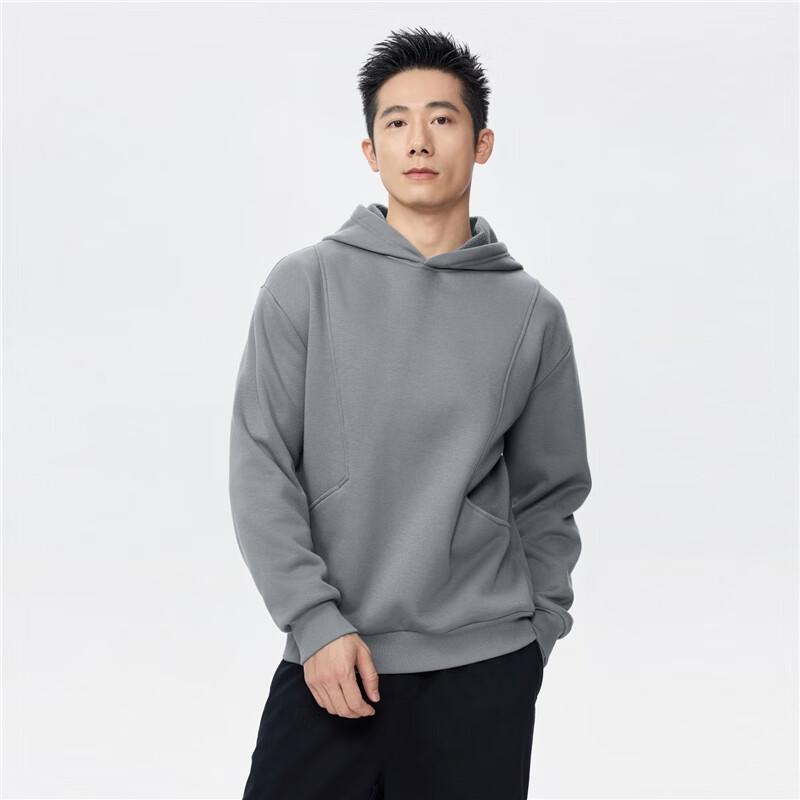 Giordano Men's Fleece-Lined Pullover Hoodie