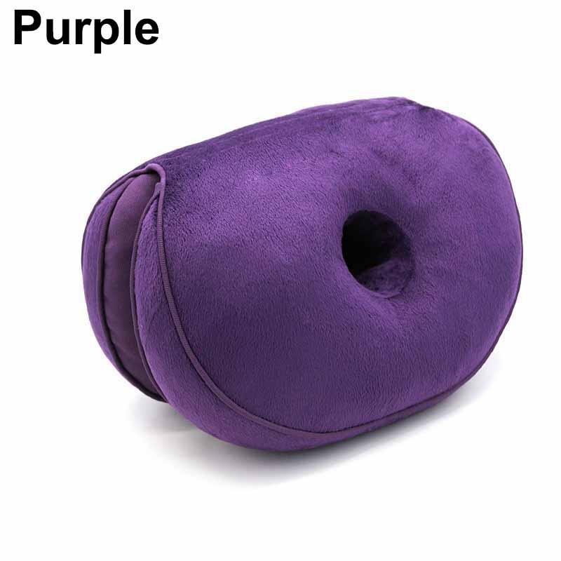 New Dual Comfort Orthopedic Cushion Pelvis Pillow Lift Hips Up Seat Cushion Multifunction Plush Cushion Latex Granules Memory Foam Folding Pad