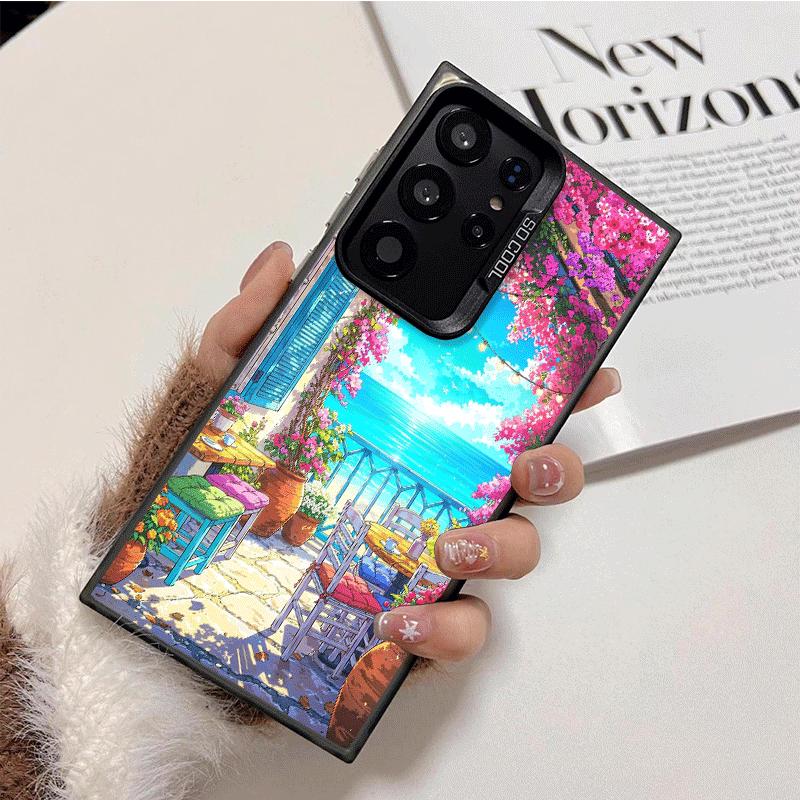 Anime Aesthetic Scenery Shockproof Phone Case for Samsung Galaxy S26 Edge S25 Ultra S24 FE S23 Plus S21 Cover Anti Fall Fundas