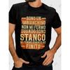 Italian Painter Quote T-Shirt - Funny Construction Worker Gift Suitable for Painters, Contractors & House Renovation Crews, Casual Round Neck Tee
