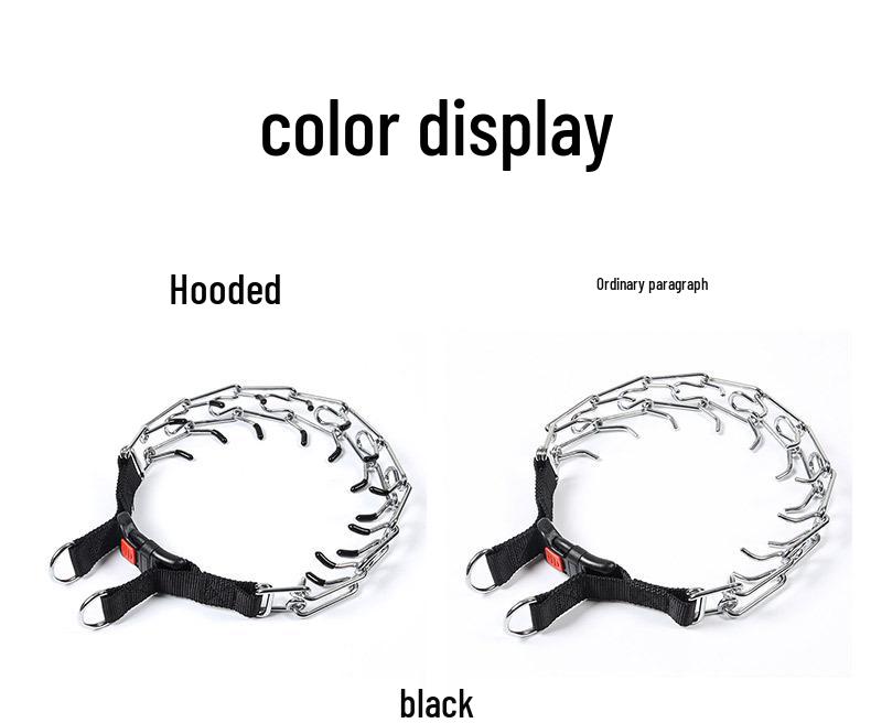 Avtagbar Metallhundträningshalsband med Järnspänne