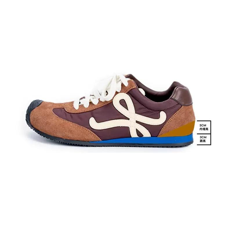 Cowhide version~ Su Yinyin has the same ugly and cute asymmetrical big toe head lace-up casual sports style Forrest Gump training shoes for women