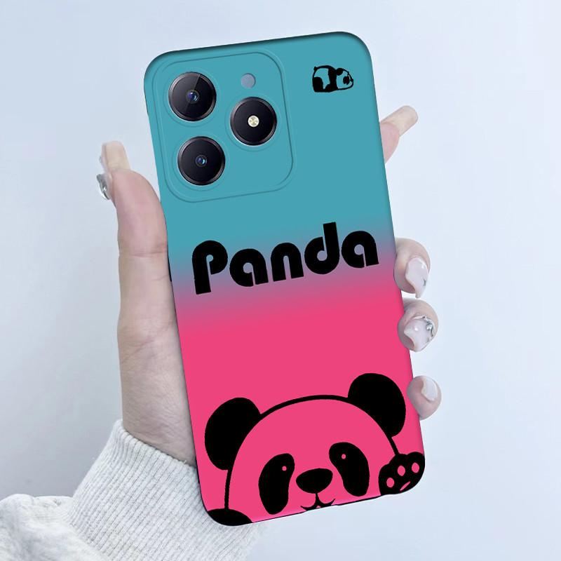 Para Realme C61 C63 Funda de Teléfono Diseño de Niña con Flores Silicona Suave TPU Carcasa Trasera para Realme Narzo N63 C 63 Fundas RealmeC61