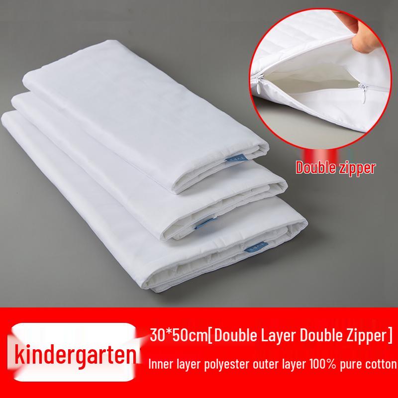 Poszewka na wkład poduszki z łuski gryki: Czysta Bawełna, Podwójny Zamek Błyskawiczny, Pogrubiony, Worek na Wypełnienie Poduszki Bezpieczny dla Dziecka, Tekstylia Domowe.