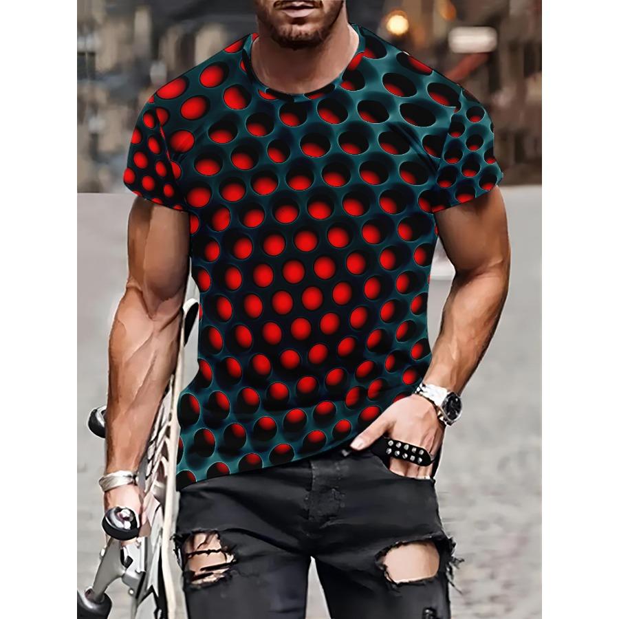 Trička s bílým vlčím vzorem Léto Černá Trička Muži Streetwear Tričko s 3D tiskem Móda O Krk Topy s krátkým rukávem