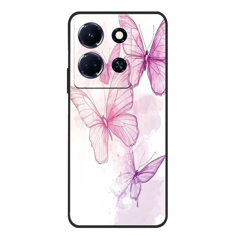 Schutzhülle aus weichem, mattem Silikon in Marmoroptik für Infinix Note 30 4G, passend für Infinix Note 30 Pro, 30i und 30 VIP – Rundumschutz