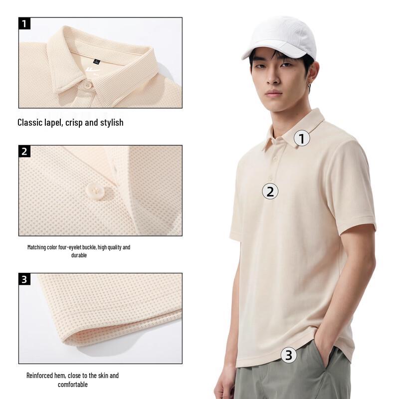 Warrior Men's Waffle Knit Polo T-Shirt